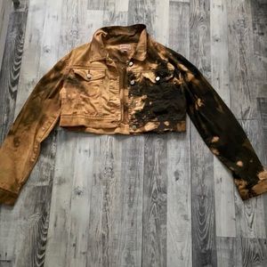 Bleached jean jacket